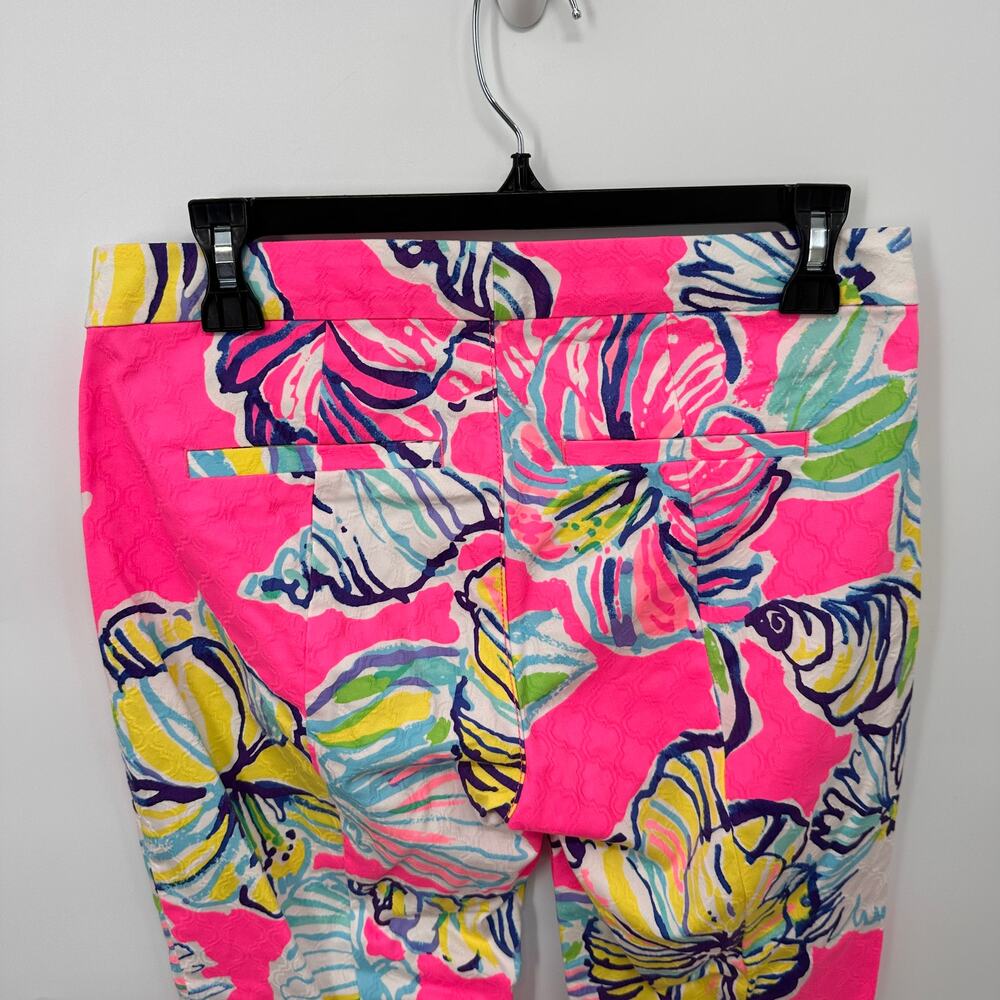 Lilly Pulitzer Kelly Skinny Ankle Pant In Royal Pink Swept By The Tides // 4 View 5